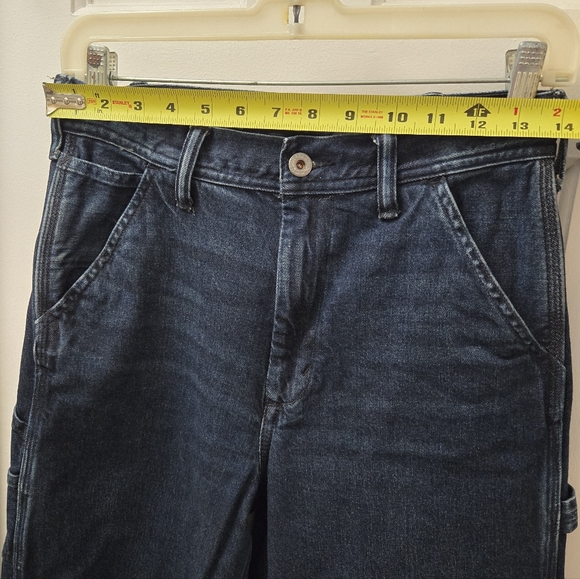 American Eagle AE77 Premium Stovepipe Carpenter Jeans Dark Wash High Waist – 4P - Picture 5 of 8